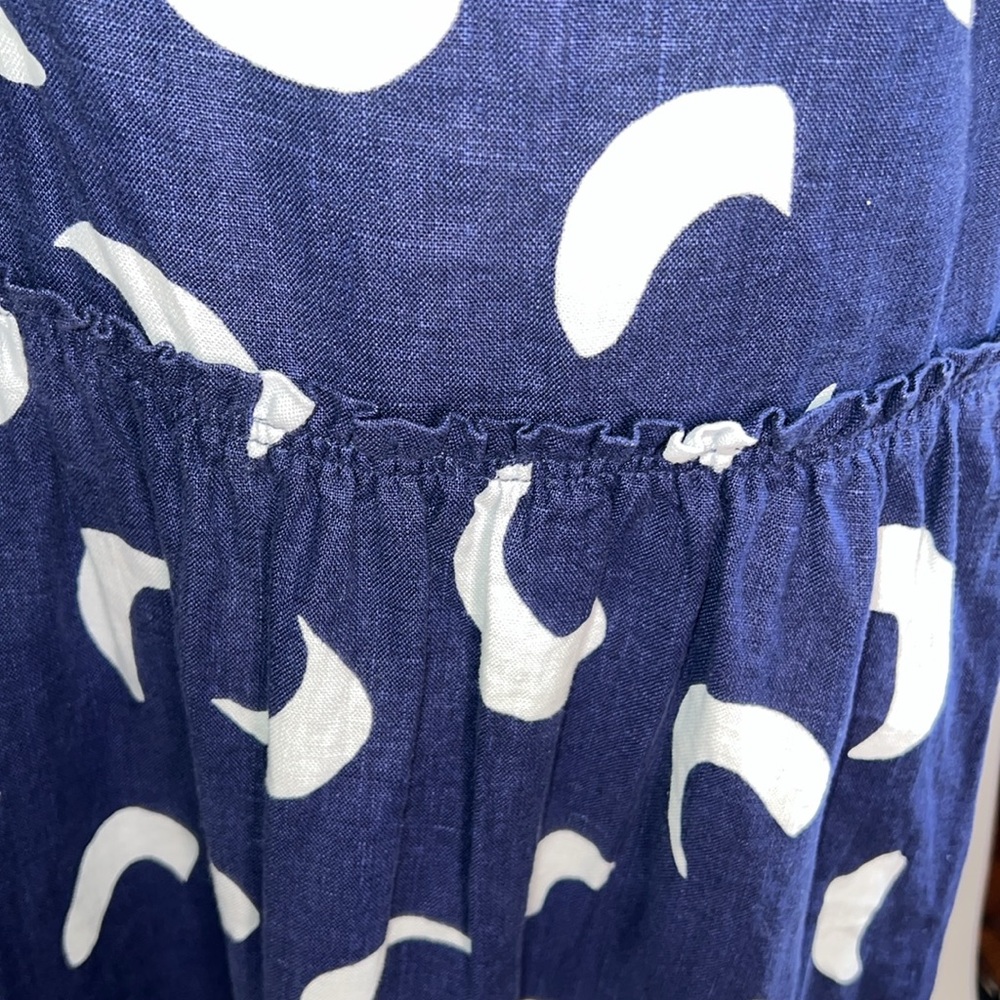 💙NWOT POLO RALPH LAUREN BRUSHSTROKE-MOTIF TIERED LINED DRESS SIZE 10 - Picture 14 of 16